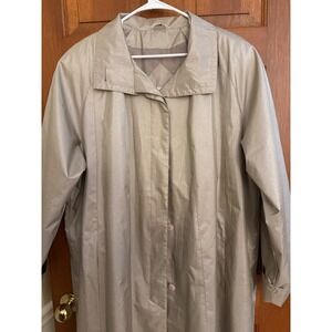 Maggie Barnes Long Evening Dress Coat Women Size 22 Gold Wedding Holiday Party